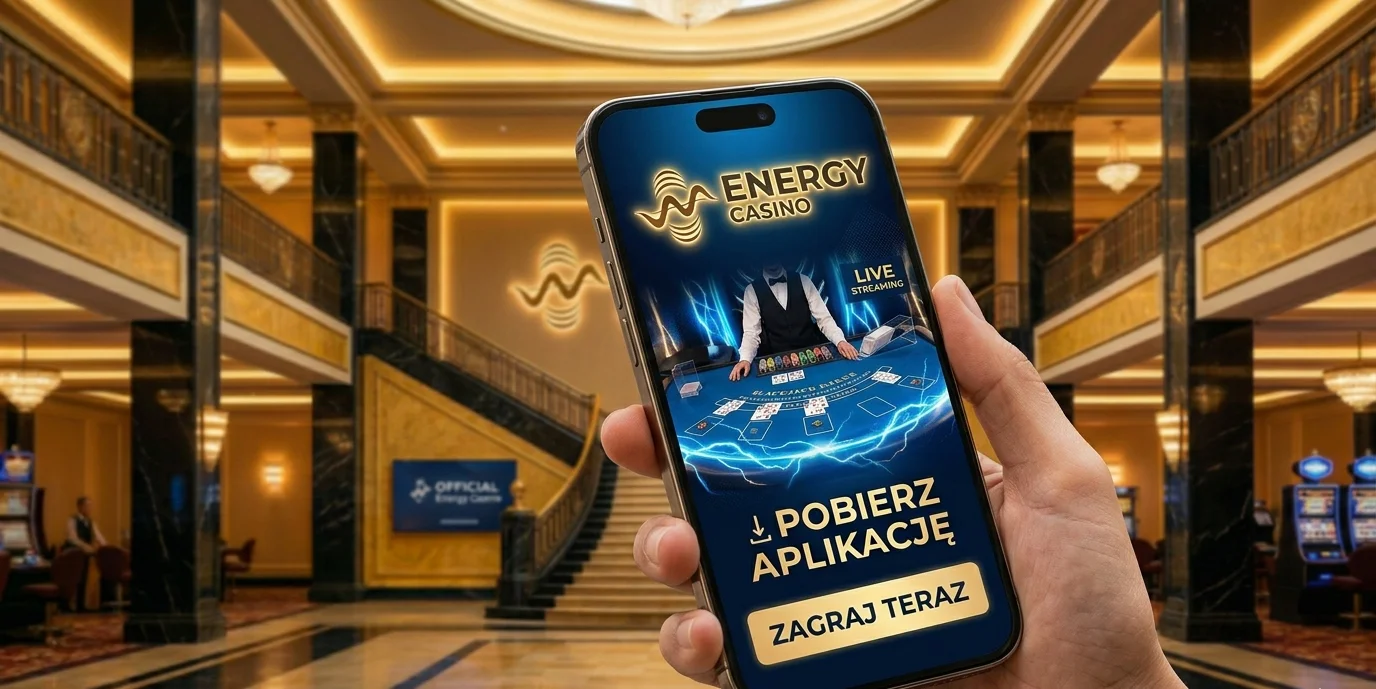 Live Blackjack w aplikacji mobilnej Energy Casino